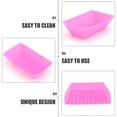 thumbnail image 3 of AURARMLET 8Ud De Cupcake De Silicona Rosa Con 8 Tazas Cuadradas Para Hornear En Cocina, 3 of 8