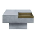 thumbnail image 3 of Acme Furniture Kailano Cement Coffee Table in Weathered Gray, 3 of 3