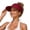 Wine, variant on Women's UPF 50 UV Protection Sun Visor Hat, Breathable Sun Hats for Women, Lightweight Foldable Ponytail Visor Hat for Women Sports Cap Beach Vacation, Black
