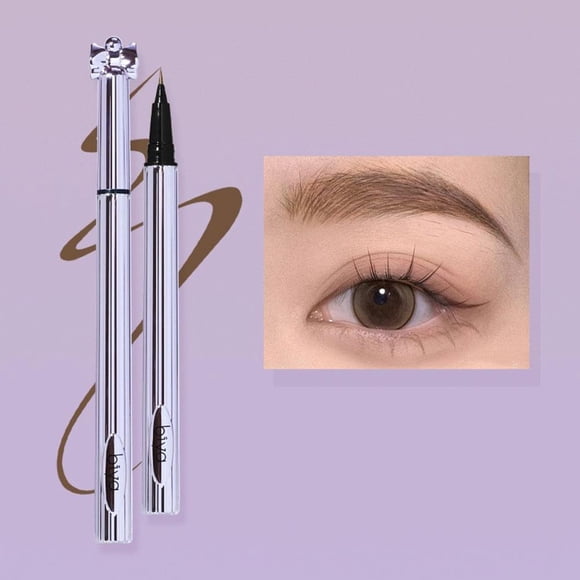 Biya Liquid Eyebrow Pencil Soft Brush Tip Line Smooth Sweatproof Long-lasting Natural