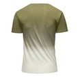 thumbnail image 3 of YUGYXL Mens Gradient Color Tshirts Big and Tall Loose Lightweight Shirts Crew Neck Outdoor Tops Holiday Tees Coffee XXL, 3 of 5