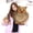 Owl-Brown, variant on MorisMos 17.7" Raccoon Stuffed Animal with 4 Cute Babies, Large Soft Raccoon Plush Toy