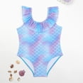 thumbnail image 5 of Shadoumai Girls Swimsuit Summer Beachwear With Donut And Scale Print Comfortable Swimwear For Toddlers And Kids, 5 of 7