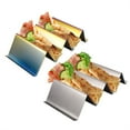 thumbnail image 3 of Generic Stainless Steel Burrito Rack Pancake Rack Taco Rack Pancake Rack 2-3 Compartments With Handle (Black), 3 of 8
