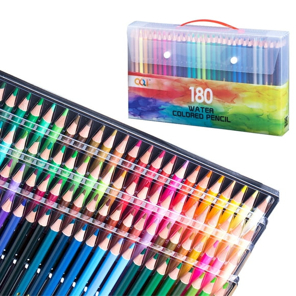 120/150/180/210 Professional Artist Watercolor Pencils Set Water-Soluble Colored Pencils for School Students Adults Color Pencils Art Supplies for Drawing Sketching Coloring Books