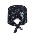 thumbnail image 2 of Cauagu Galaxy2 Pattern 1 Pcs Working Caps,Adjustable Working Hats Elastic Scrub Hats Nurse Scrub Cap Nurse Hats Elastic Tie Back Hats Unisex,One Size, 2 of 7