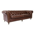 thumbnail image 3 of BIRMINGHAM SOFA DARK BROWN LEATHER, 3 of 7