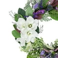 thumbnail image 5 of Northlight Mixed Wildflowers and Magnolias Artificial Spring Wreath, 24-Inch, 5 of 7