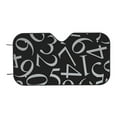thumbnail image 7 of Balery Numbers Windshield Sun Shade, Car Front Window Sunshade Cover ,Automotive Interior Portected Blocks Uv Rays For Car Pickup Truck Suv Accessories- Medium, 7 of 7