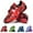 X-2Red2, variant on ZHOGXU Baby Boys Girls Sneakers Outdoor Firm Ground Soccer Cleats Non Football Shoes Athletic Outdoor Athletic Sports Shoes,Blue,5-5.5 Years