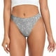 thumbnail image 1 of Balery GlitterSilver Tangas de Algodón para Mujer con Estampado – Ropa Interior Sexy, Transpirable, G-string-X-Small, 1 of 1