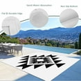 thumbnail image 4 of Fsddascl Black Gray Boho Outdoor Rug for Patio/Deck/Porch, Non-Slip Large Area Rug 4 x 6 Ft, Modern Abstract Geometric Lattice Indoor Outdoor Rugs Washable Area Rugs, Reversible Camping Rug Carpet, 4 of 5