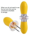 thumbnail image 3 of Yosoo 8 Pcs Stainless Steel Corn On The Cob Skewers Holder Forks Prongs BBQ Kitchen Party,,Corn Holder, 3 of 9