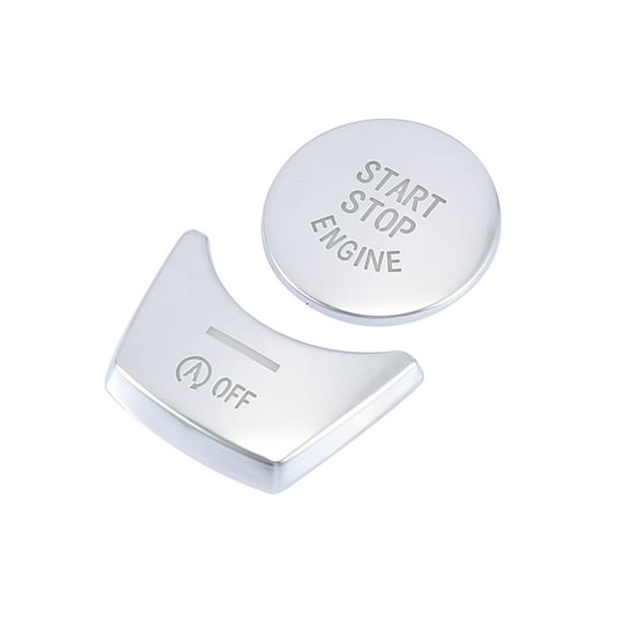 Car Off and Engine Start Stop Switch Button Cover Set Replacement for BMW 5 Series 2011-2017