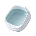 thumbnail image 2 of Caja de arena para gatos de 16 pulgas con pa, muy conveniente y no ensucia mano Azul Yuyangstore Cat Litter Pan, 2 of 8
