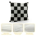 thumbnail image 4 of Nawypu  Black and White Art Design Checkered Rustic Farmhouse Style Decorative Throw Pillow Cover Cushion Case for Sofa Couch Housewarming Gift Home Decor, 4 of 5