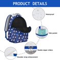 thumbnail image 4 of Sports Students Backpack Baseball Football Soccer Basketball Ball Game School Bag with Team and Training Design, Durable and Adjustable Strap, 4 of 5