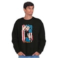 thumbnail image 5 of Patriotic Popeye Salute America Sweatshirt for Men or Women Brisco Brands S, 5 of 6