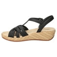 thumbnail image 3 of Easy Street Lua Women's Wedge Sandals Color: Black Size: 10, 3 of 4