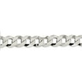 thumbnail image 2 of White Sterling Silver chain Curb Men's 24 in 13 mm, 2 of 5