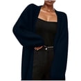 thumbnail image 2 of Cardigan Sweaters for Women Long Sleeve Open Front Mid Length Knitted Sweater Coat Jacket Womens Cardigan Sweaters, 2 of 6