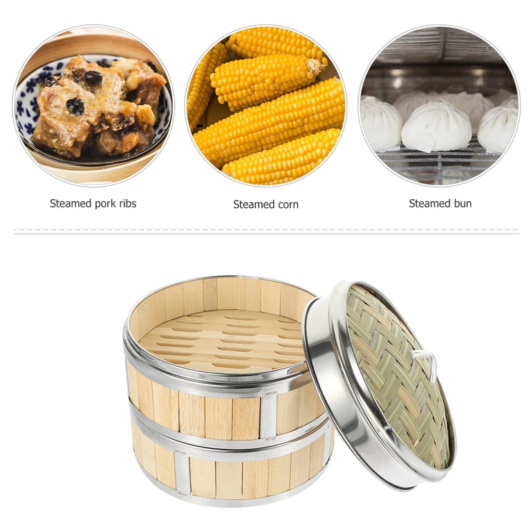 Long Bao Steamer Steamer Pot Bamboo Steamer 10 Inch Bamboo Steamer