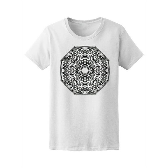 Geometric Floral Paisley Mandala Tee Women's -Image by Shutterstock