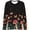 AB148 Black, variant on Bainana Fashion T Shirts For Women Butterfly Print Long Sleeve Crew Neck Tops Breathable Comfortable Ladies Spring Tees Black Size L