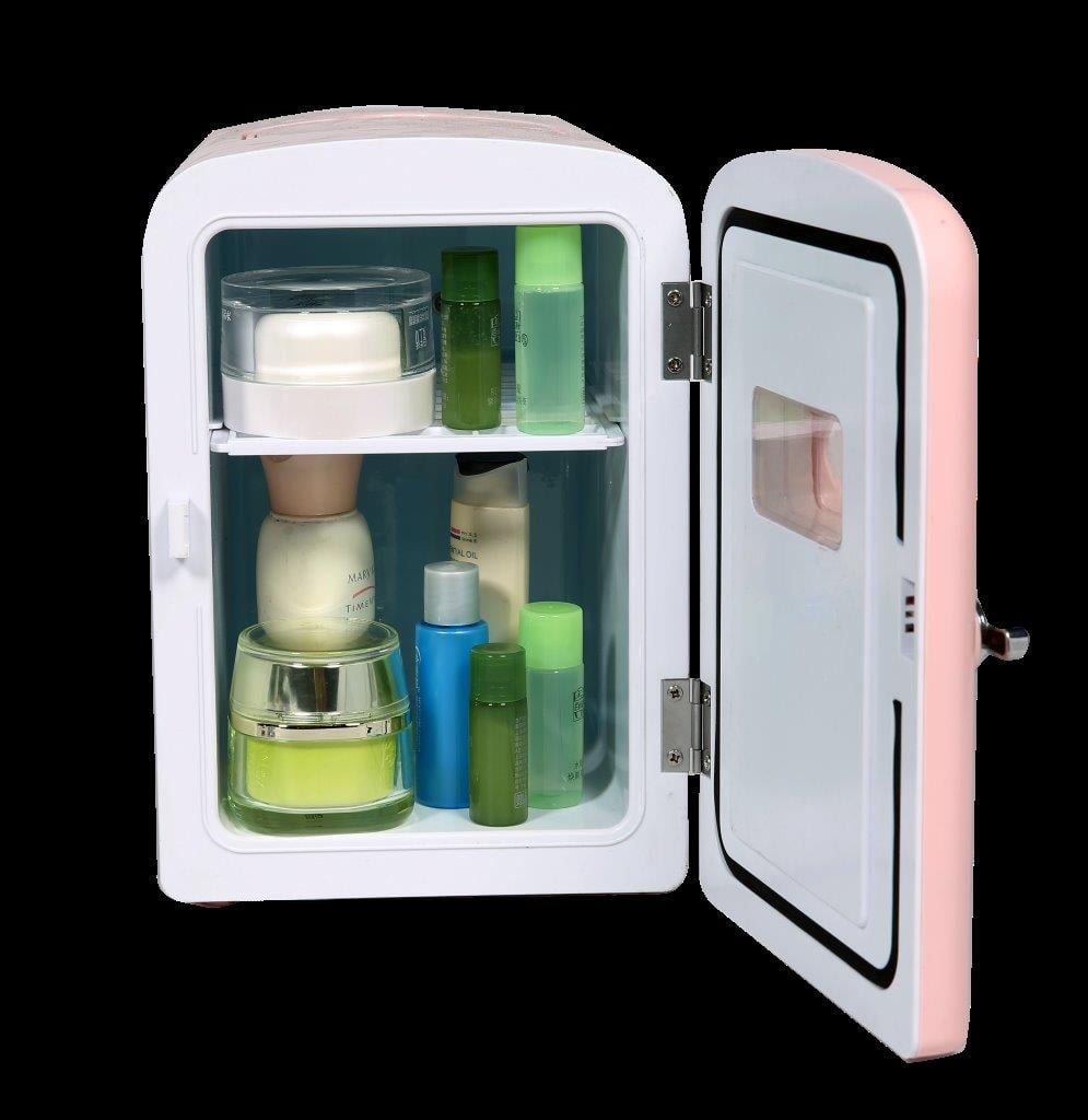 RCA Portable Retro 6-can Mini Fridge RMIS129, Pink