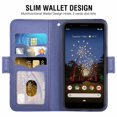 thumbnail image 2 of Mobile Phone Cover Pixel 3axl 3 Card Slots Bag Leather Protective Cover with Magnetic Closure Blue, 2 of 7