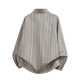 thumbnail image 4 of Ceisia Men's Oversized Vertical Stripe Long Sleeve Turndown Collar Casual Shirt Gifts, 4 of 9