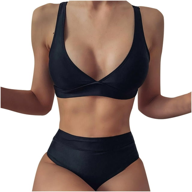 CEHVOM Ensemble Bikini Mode Femme Maillot de Bain Deux Pièces Imprimé Plage
