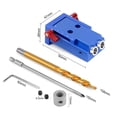 thumbnail image 3 of Agujero De Bolsillo Portátil Guía De Taladro De Plantilla Carpintería Carpintería Set Herramienta De Bricolaje Azul Zulema Mini kit de plantilla para agujeros de bolsillo, 3 of 8