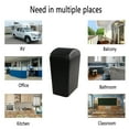 thumbnail image 6 of Doryh 16 Liter Black Swing Lid Garbage Can, Plastic Kitchen Rubbish Bin, 3 Pack, 6 of 7