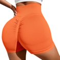 thumbnail image 2 of Womens High Waisted Butt Lifting Athletic Shorts Seamless Ruched Back Smoothing Exercise Short Legging for Women, 2 of 4