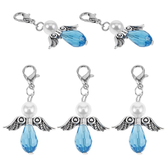 SEWACC 5Pcs Mini Cute Keychain with Colorful Plastic and for Office and