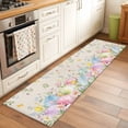 thumbnail image 2 of Easter Eggs 2'x6' Runner Rugs for Hallway Kitchen Bedside Non Slip Washable, Spring Daisy Eucalyptus Leaves Rustic Burlap Entryway Rug Runners with Rubber Backing, Long Carpet Runner for Laundry Room, 2 of 8