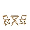 thumbnail image 1 of Riverbay Furniture 3 Piece Square Table Set in Brown, 1 of 1