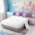 thumbnail image 3 of Manfei Ocean Axolotl 7-Piece Twin Bedding,Cute Animal Bedding Comforter Set,Polkadot Reversible, 3 of 7