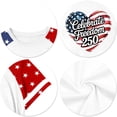 thumbnail image 4 of Grblisyd 4th of July Girls Shirts Size 10-12 American Flag T-Shirts250 Anniversary USA Graphic Independence Day Crew Neck Short Sleeve Outfit for Kids, 4 of 5
