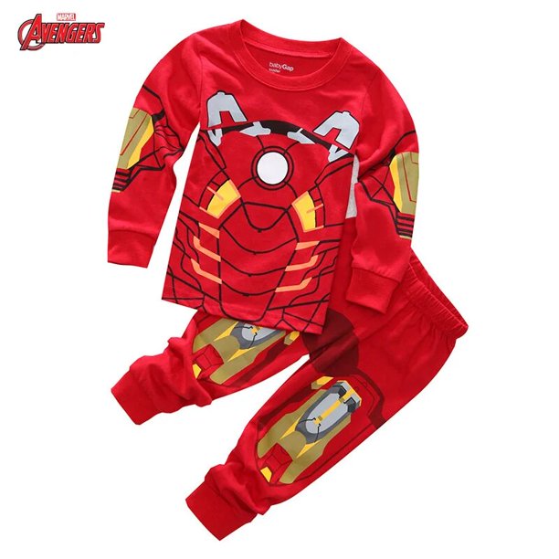 Disney-Conjunto de ropa de Anime de Marvel para niños, disfraz de Spiderman, pijamas familiares para niños de 2 a 7 años, regalo de dibujos animados, primavera y otoño