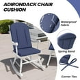 thumbnail image 5 of Crestlive Products Adirondack Chair Cushions Set of 2 Outdoor Rocking Chair Cushions Water Resistant 50x20x2.4 Inch High Back Patio Replacement Cushions, Sky, 5 of 8