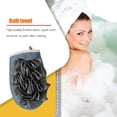 thumbnail image 2 of Double-sided Dual-use Towel Reusable Bath Gloves Shower Exfoliating Remover Body Bathroom Rubbing Bathing Accessory Gray, 2 of 9