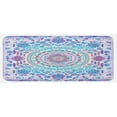 thumbnail image 1 of Mandala Kitchen Mat, Medallion Design Floral Patterns and Leaves Boho Hippie Style Prints, Plush Decorative Kitchen Mat with Non Slip Backing, 47" X 19", Turquoise Purple, by Ambesonne, 1 of 1