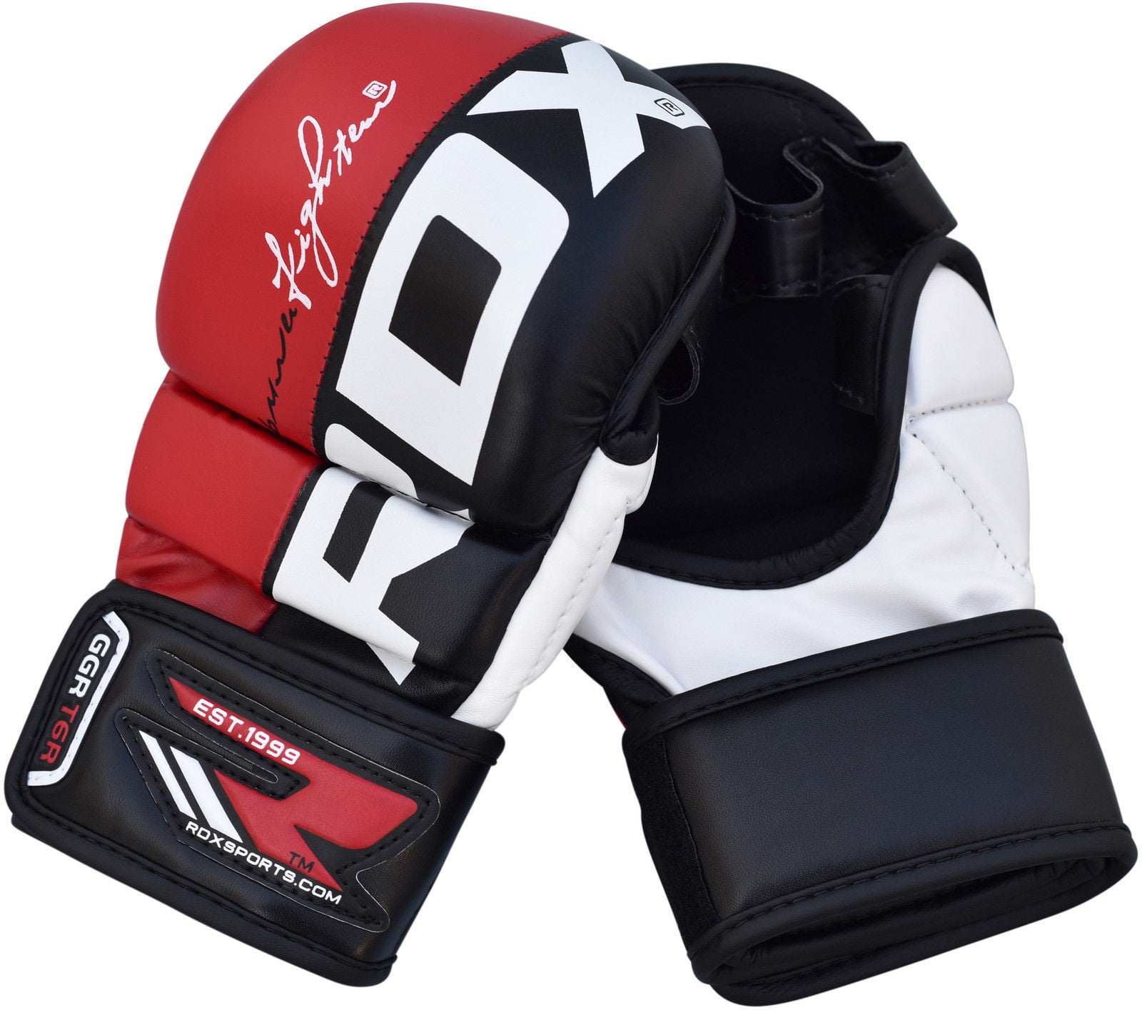 RDX Martial Arts T6 Grappling Gloves Red Small Walmart