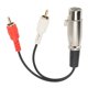 thumbnail image 4 of Cable XLR Hembra A 2RCA, Reduce La Distorsión El Cable Adaptador De Sonido Mejora La De La Transmisión De La Señal Plug And Play Seguro De 5,9 Pulgadas Para Micrófono, 4 of 7