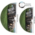 thumbnail image 3 of FMSHPON A Group of Xmas Christmas Tree Skirt Stand Mat for Holiday Party Decoration Indoor Outdoor 36 inches, 3 of 6