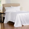 thumbnail image 2 of Copper Grove  Clifton Luxury Satin Bed Sheet Set White King, 2 of 5