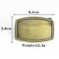 thumbnail image 6 of Blank Belt Buckle Western Cowboy Handmade Metal Belt Buckle for Men Women, 6 of 6