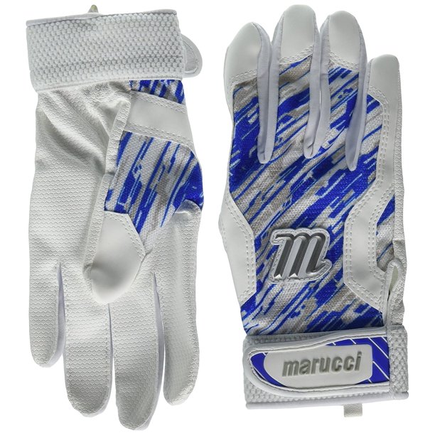Youth Quest Baseball Batting Gloves, Royal Blue, Medium, By Marucci